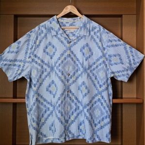 XXL Tommy Bahama Silk Mens Hawaiian Style Abstract Print Shirt
